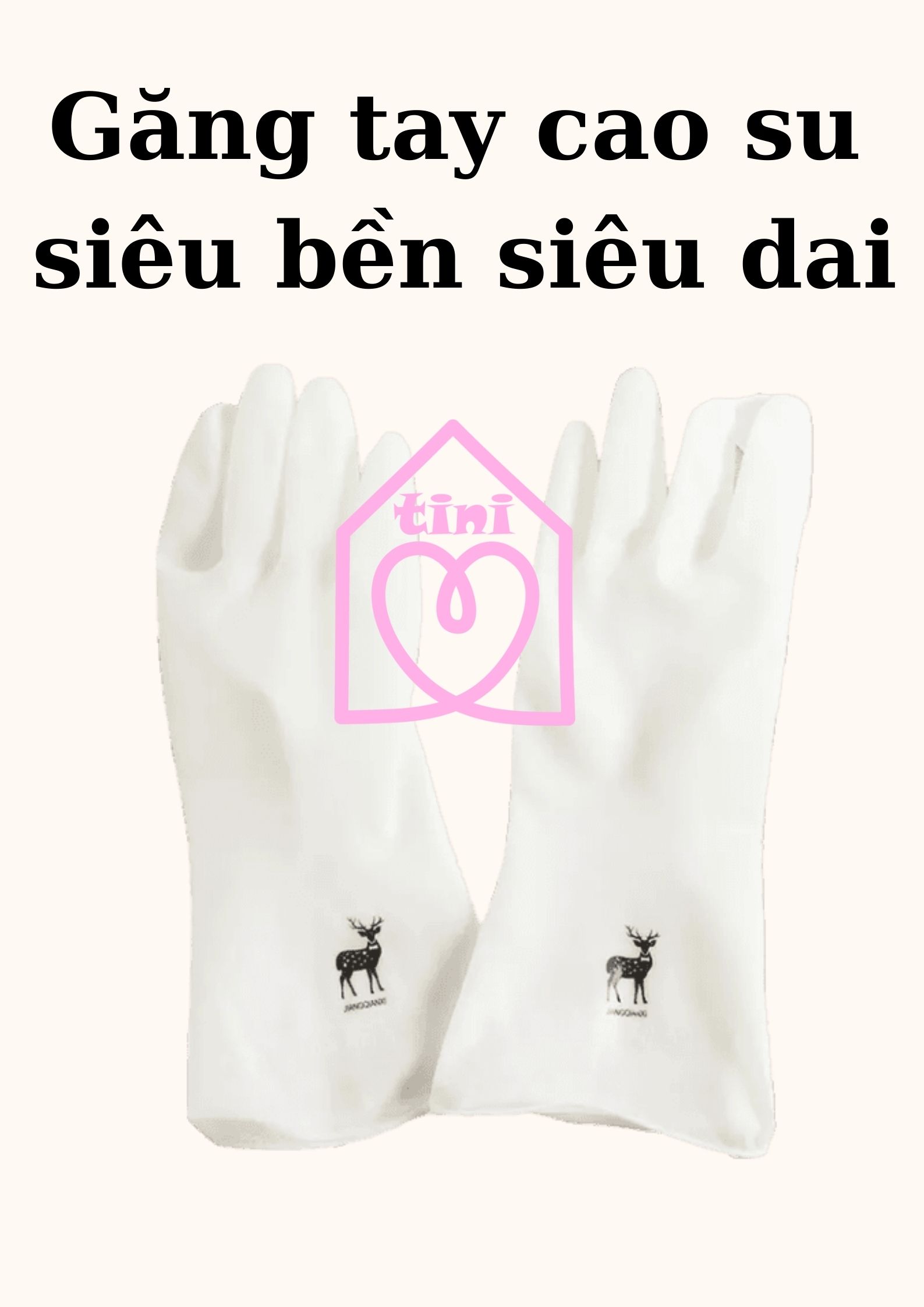 [HCM][hot] Rubber gloves motifs deer shape Stork super durable super toughness, anti-corrosion, household multi-purpose, the gloves thickening mellowed wash dishes, toilet door, washing kitchen shears gardening safety, no odor Tini shop HCM