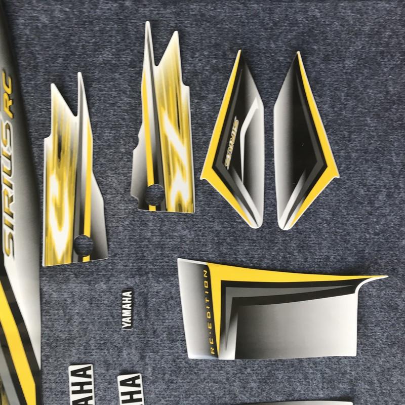 [HCM][HOT] BỘ TEM XE MÁY TEM RỜI TEM 3 LỚP XE YAMAHA SIRIUS RC EDITION MÀU ĐEN XÁM VÀNG