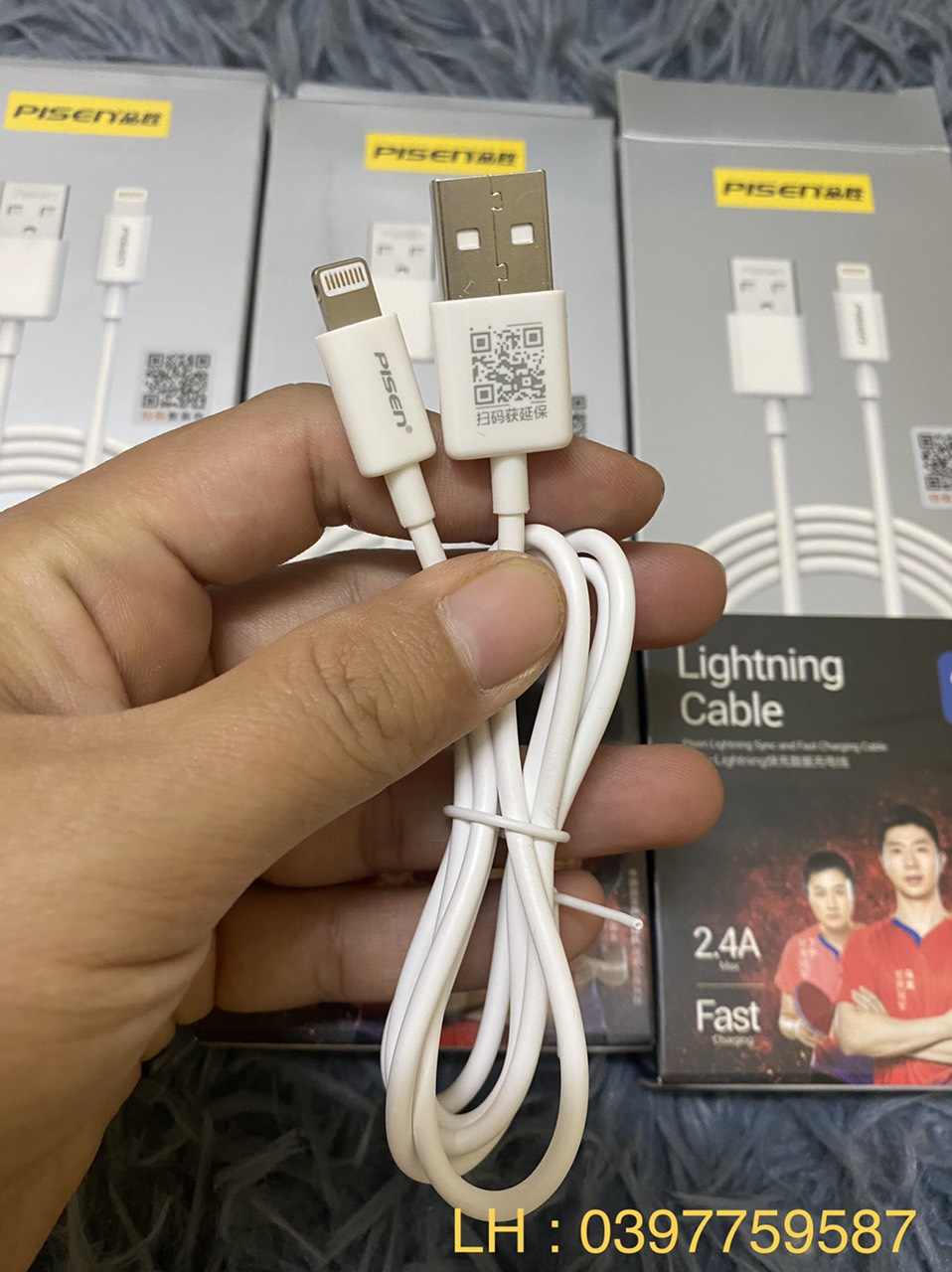 Bộ sạc nhanh Pisne 10W dùng cho iphone, ipad - Hàng chính hãng BH 12 tháng