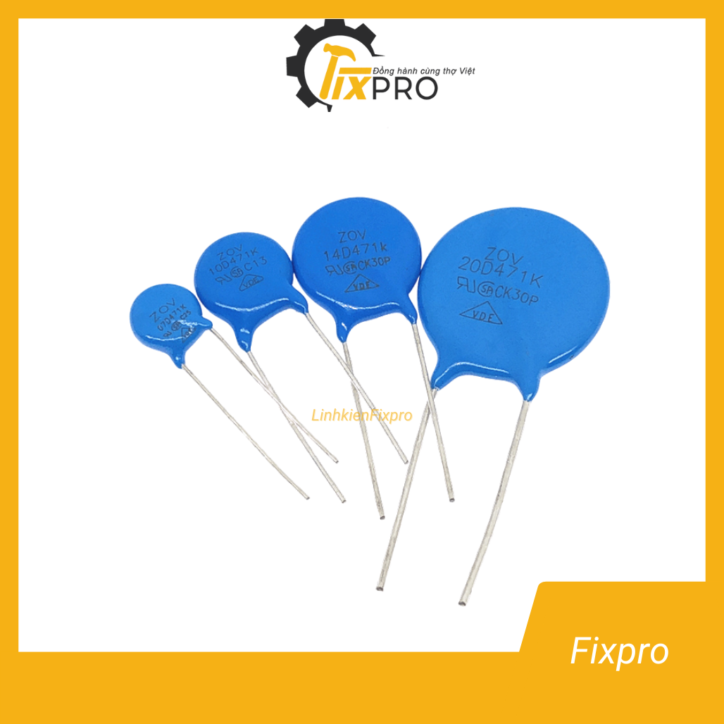 [10 chiếc] Tụ chống sét Varistor 7D151K 150V 7mm chất lượng tốt - Fixpro