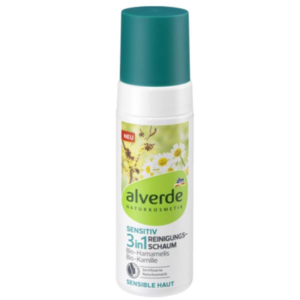 Bọt rửa mặt 3in1 ALVERDE, lọ 150ml.