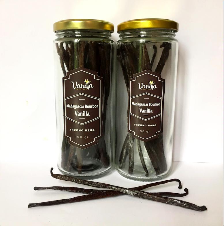 Quả vanilla Madagascar Bourbon Thượng hạng  (SET 50 GRAMS)