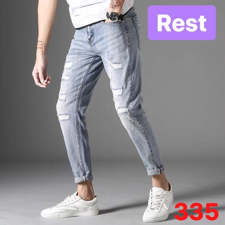 QUẦN JEAN NAM CHẤT BÒ CAO CẤP CẠP RÁCH THÁI LAN EV-1900 EVEREST FASHION