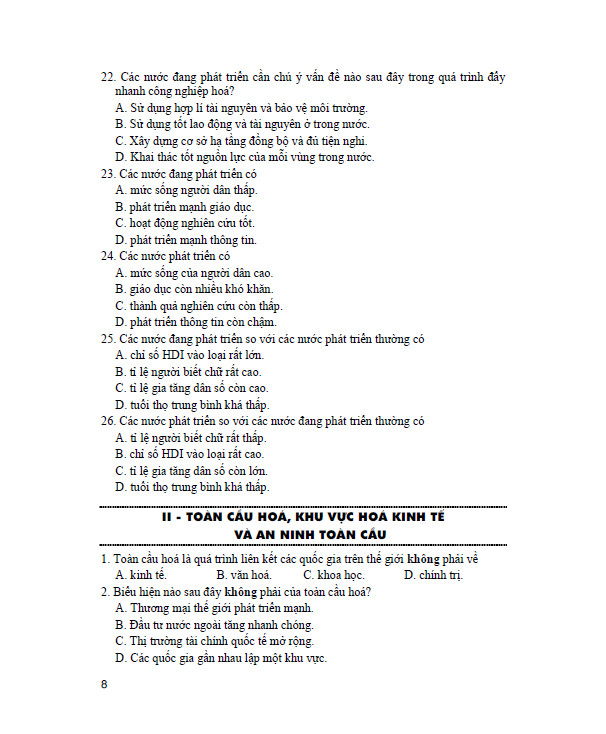 SÁCH - Trắc nghiệm địa lí 11 (dùng chung cho các bộ sgk hiện hành)