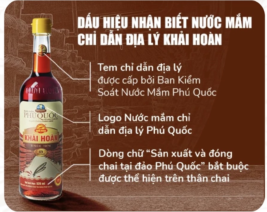 Nước mắm Khải hoàn cặp chai 520ml 40 độ đạm