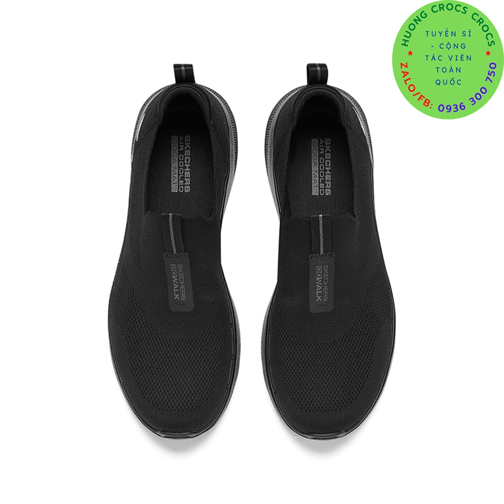 GIÀY THỂ THAO SKECHERS GOWALK 6 MÀU ĐEN ĐẾ ĐEN