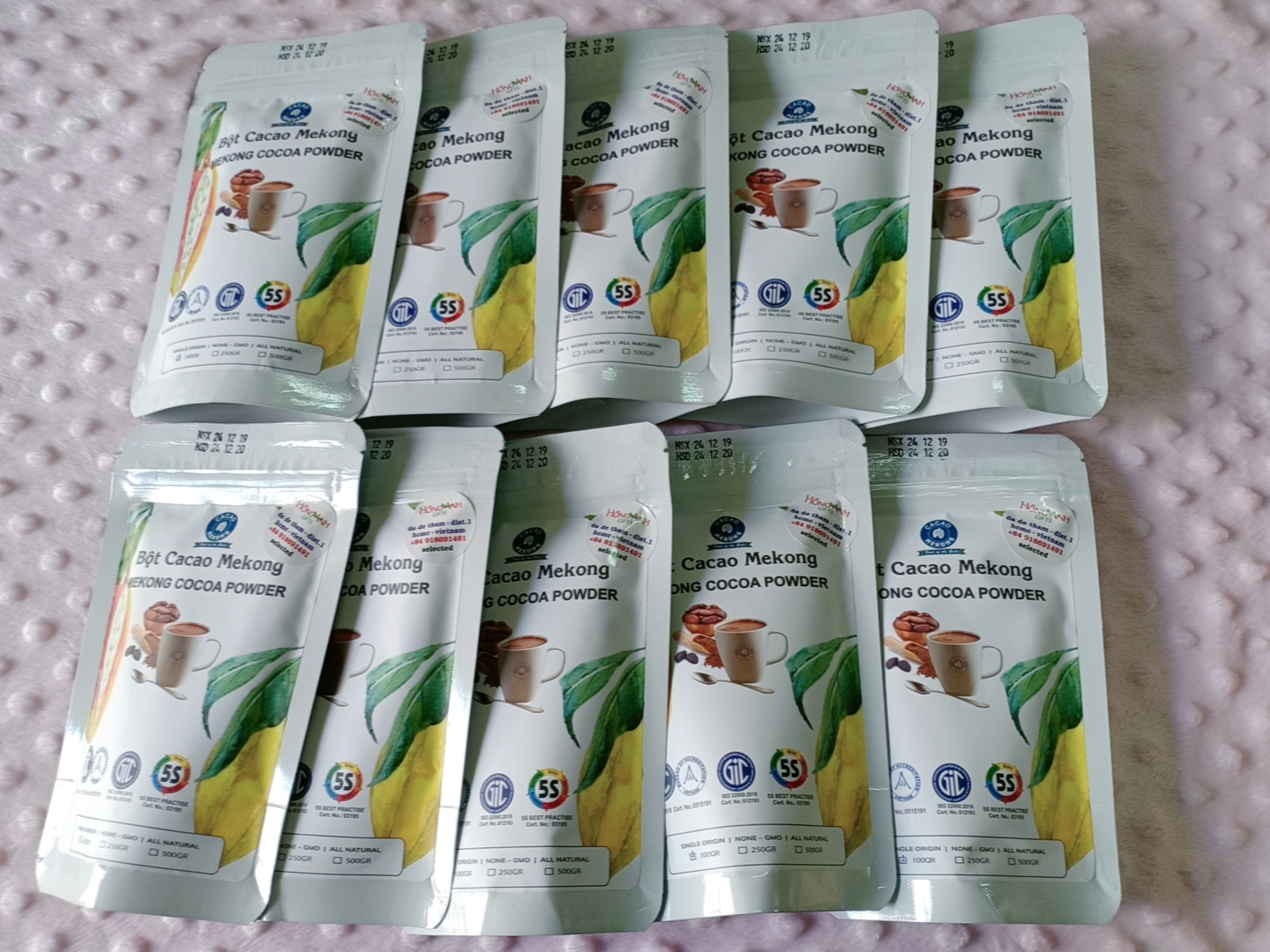 Ca cao Mekong Trà Vinh ( 100% nguyên chất với  trên 25% hàm lượng bơ ) - TÚI 100G