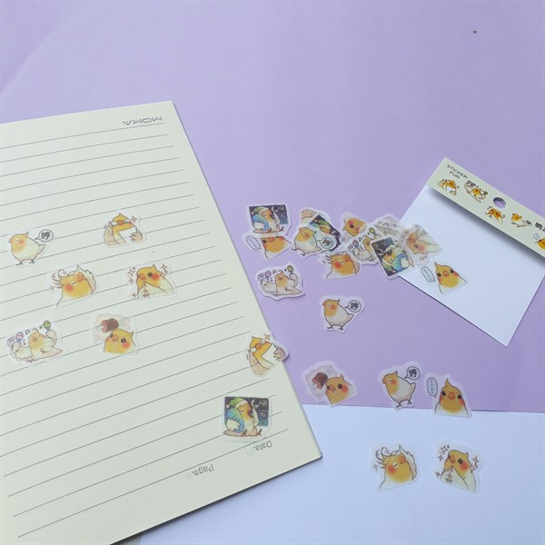 [HCM]Bộ 32 Sticker Hình Dán Mini Con Gà