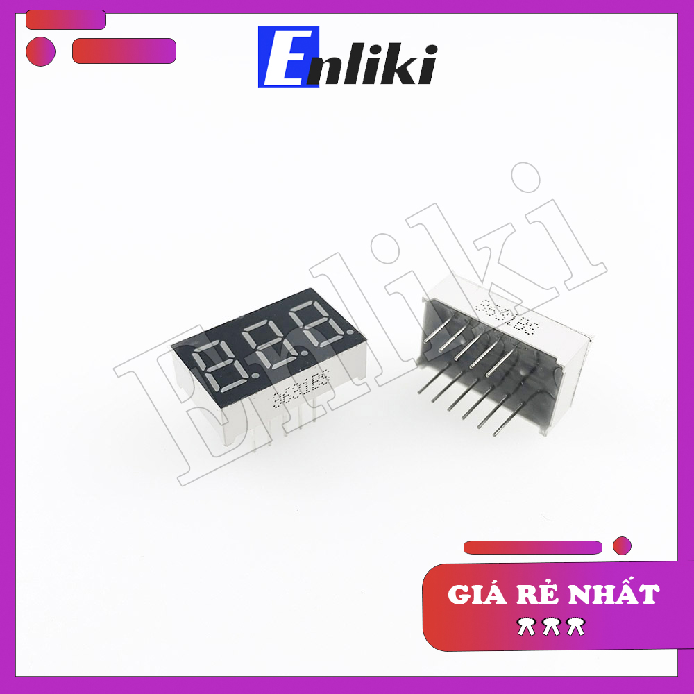 Led 7 thanh 0.36inch 3 Số màu đỏ (Katot Chung)