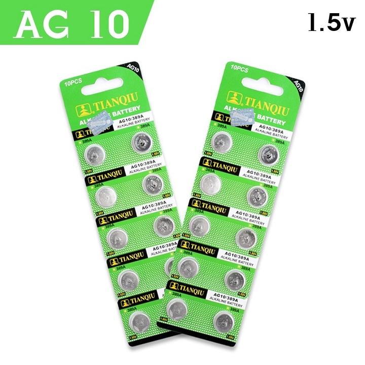PIN AG10 - PIN NÚT ÁO - VĨ 10 VIÊN - DIY145-2