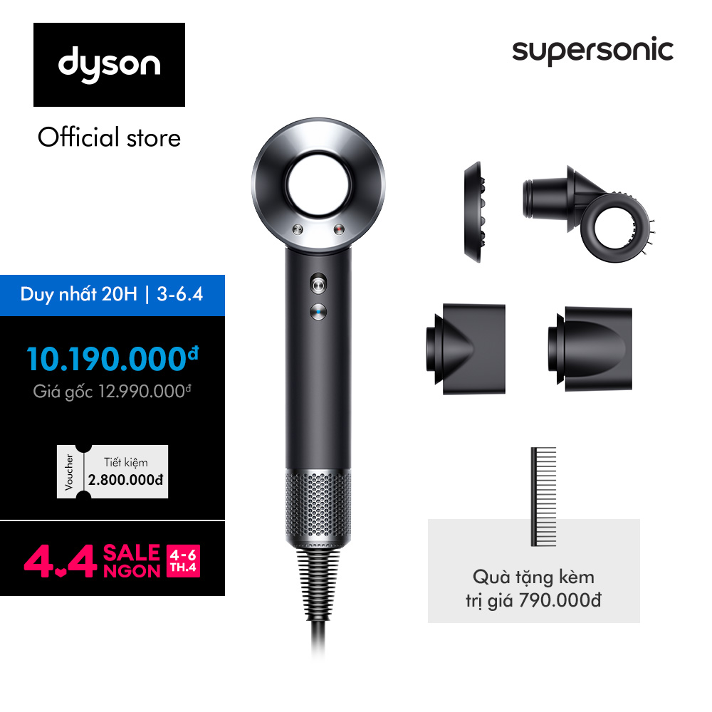 Máy sấy tóc Dyson Supersonic ™ HD15 (Đen/Xám)