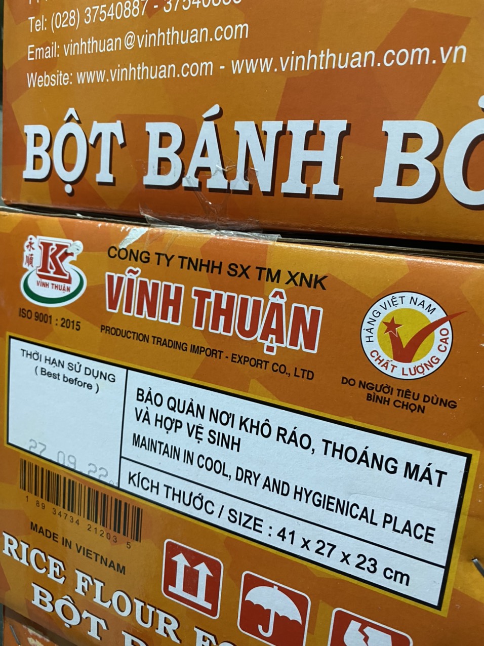 COMBO 20 GÓI  BỘT BÁNH BÒ VĨNH THUẬN  400G