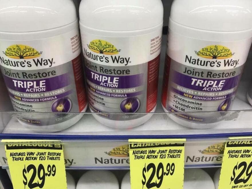 Viên Uống Hỗ Trợ Xương Khớp Nature's Way JOINT RESTORE TRIPLE ACTION