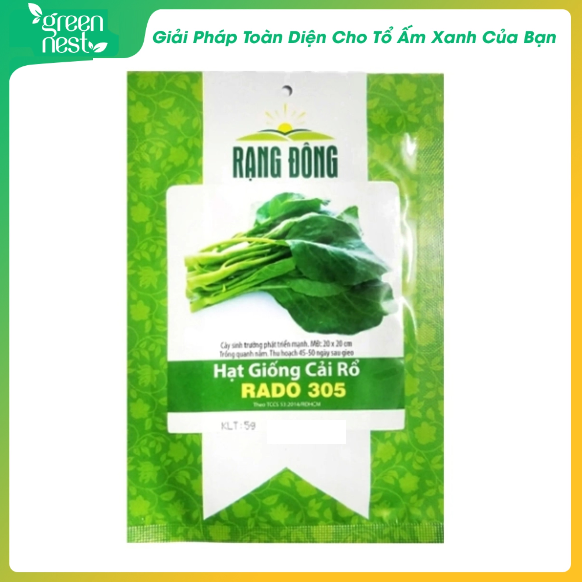 Hạt giống cải rổ rado 305 - rạng đông