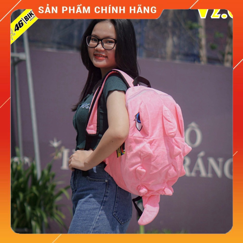 Balo khủng long cỡ trung màu hồng ánh kim siêu xinh hot hit freeship