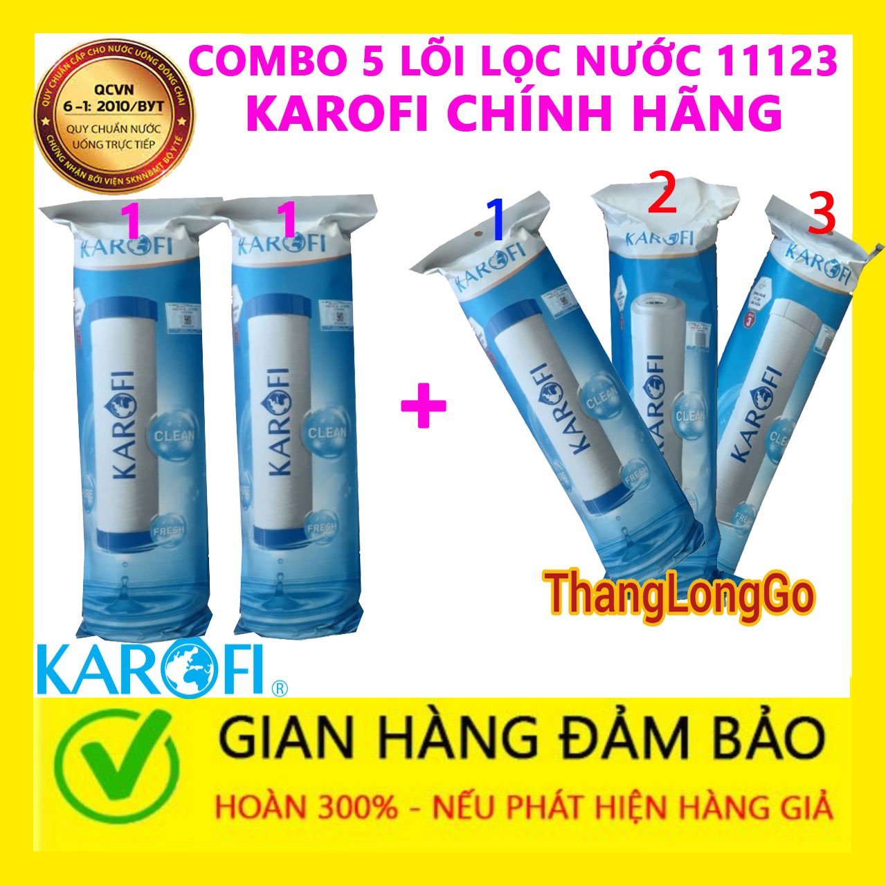 LÕI LỌC NƯỚC KAROFI SỐ 2