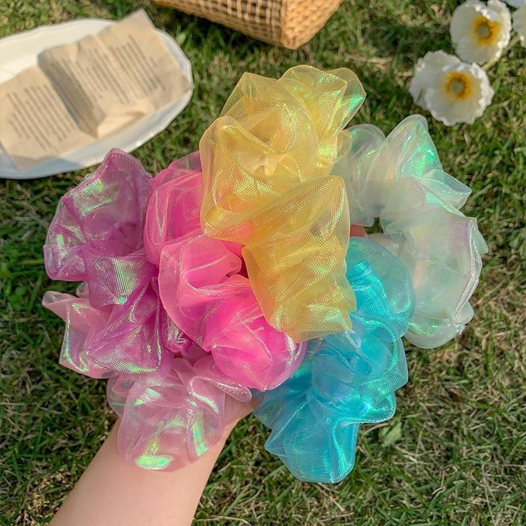 Cột tóc, buộc tóc vải scrunchies siêu hot hit T024  Sovavi