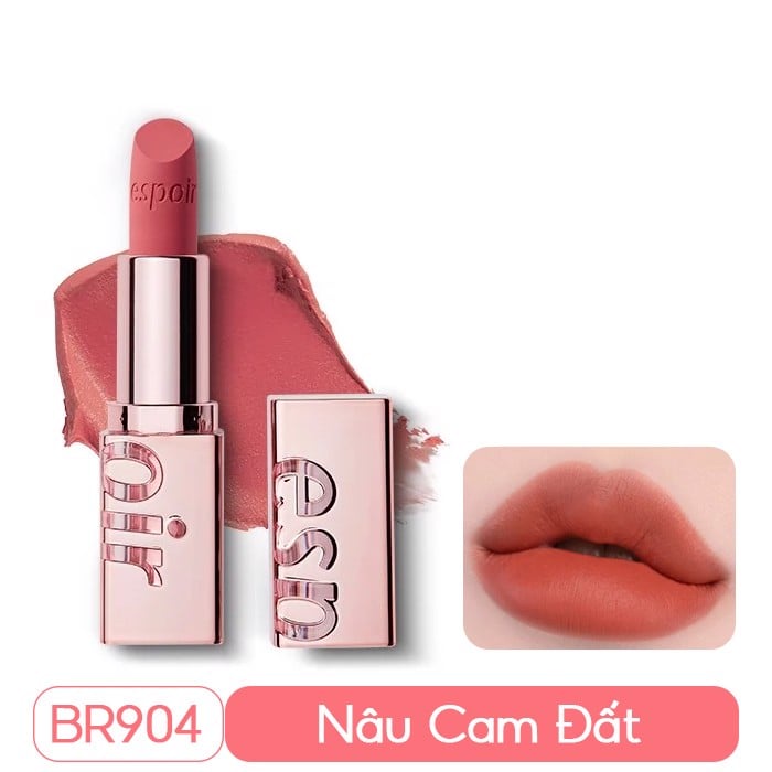 Son thỏi lì hàn quốc, mịn mượt nhẹ môi espoir lipstick nowear velvet 3.2g