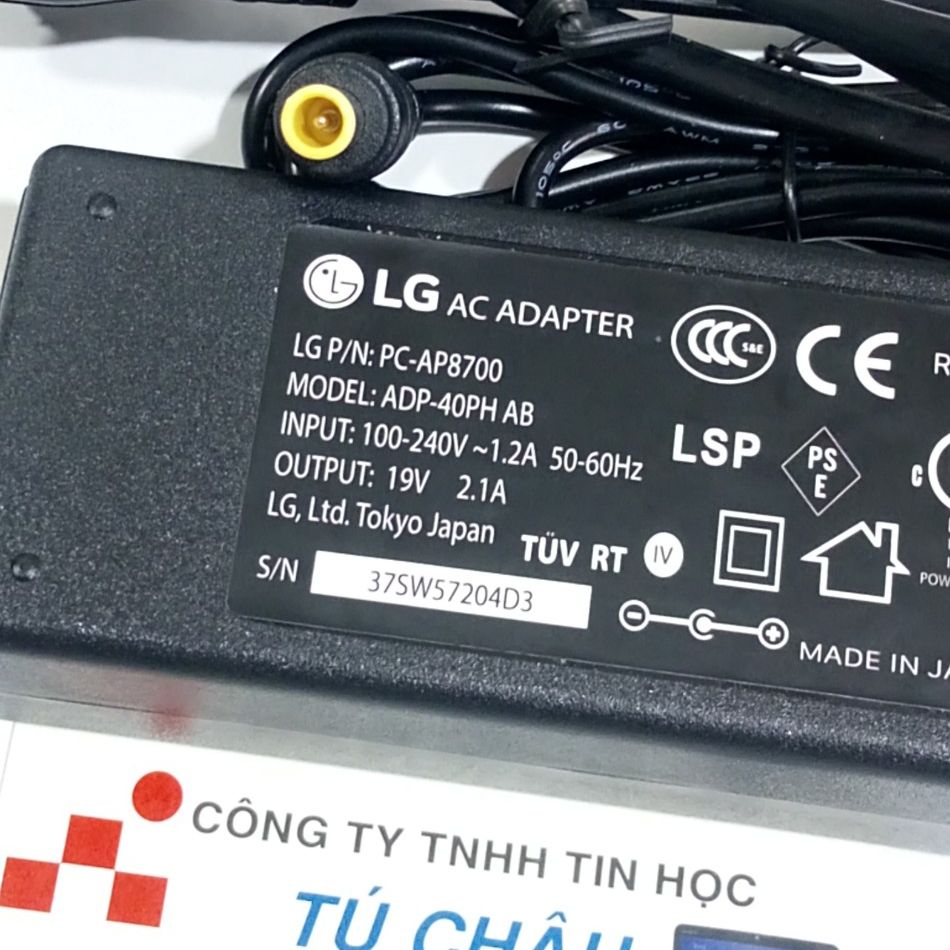 Adapter LCD LG 19V - 2.1A (Đầu kim 6.5mm X 4.4mm)