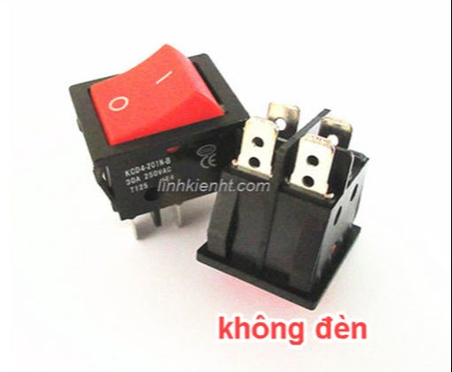 4 cái Công tắc máy hàn 30A KCD4 có đèn, không đèn 4 chân