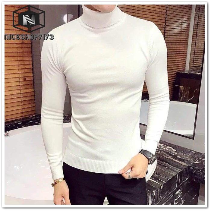 Áo Len Nam Cổ Lọ Phong Cách Hàn Quốc