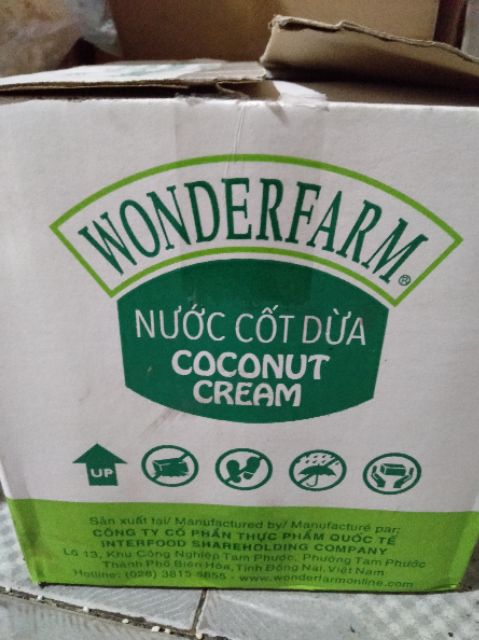 NƯỚC CỐT DỪA WONDERFARM { 400 ML}