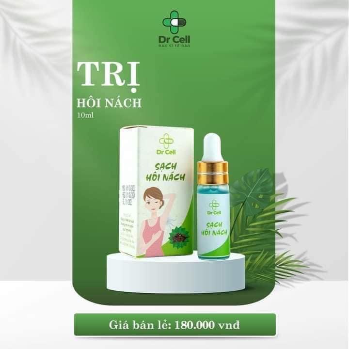 Sạch Hôi Nách - Dr Cell (5ml/1 chai- hộp 2 chai) Khử Mùi Hôi Cơ Thể