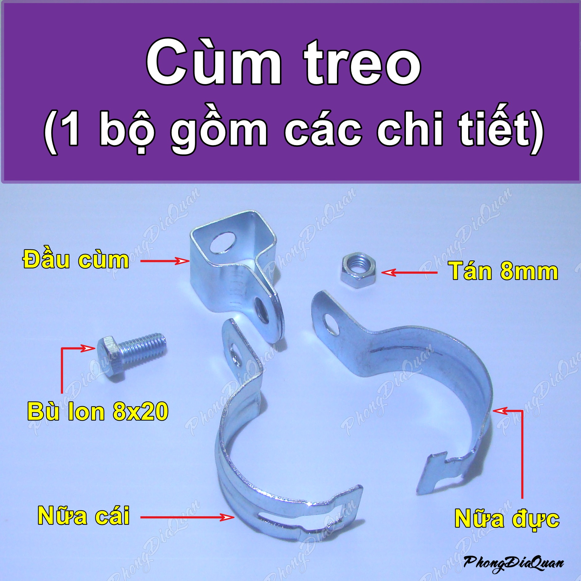 Cùm treo - Đai treo ống