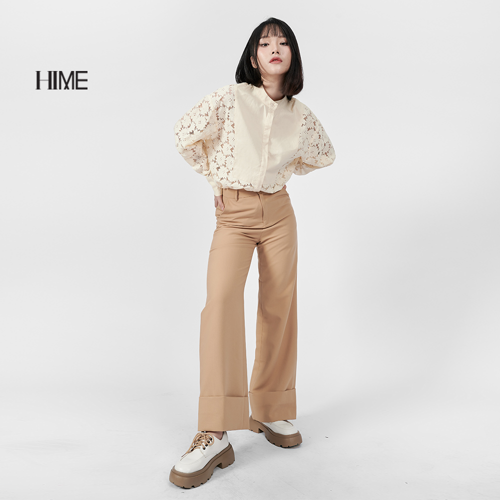 Áo sơ mi HIME thiết kế phối ren H055