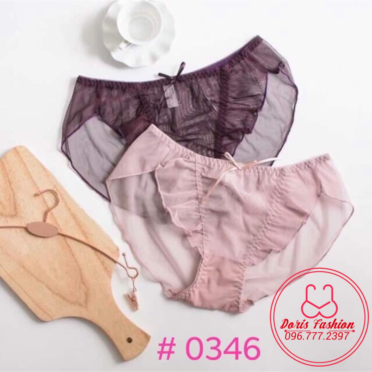 Quần lót nữ voan lụa cao cấp co giãn - Doris.fashion