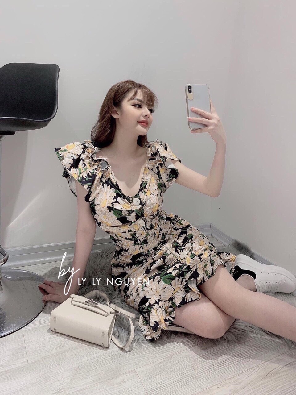 [HCM]ĐẦM NỮ VOAN HOA SIÊU XINH SIÊU DỄ THƯƠNG MTB105