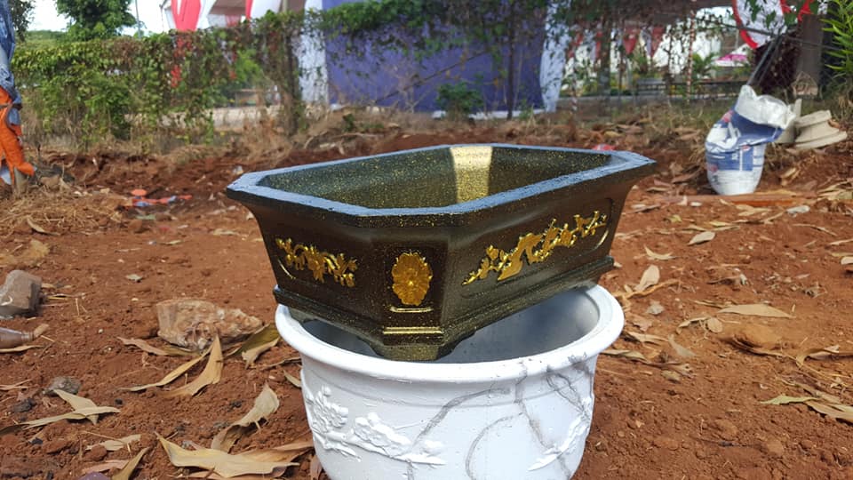 Khuôn đúc chậu cảnh  chữ nhật 25 [khuôn chậu Bonsai mini]