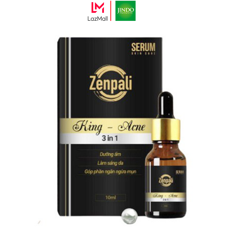 Serum Làm Giảm Và Ngăn Ngừa M.ụn King Acne Zenpali 10Ml Tác Dụng Hết M.ụ.n Trắng Da Dưỡng Ẩm Làm Mờ Vết Thâm Mụn