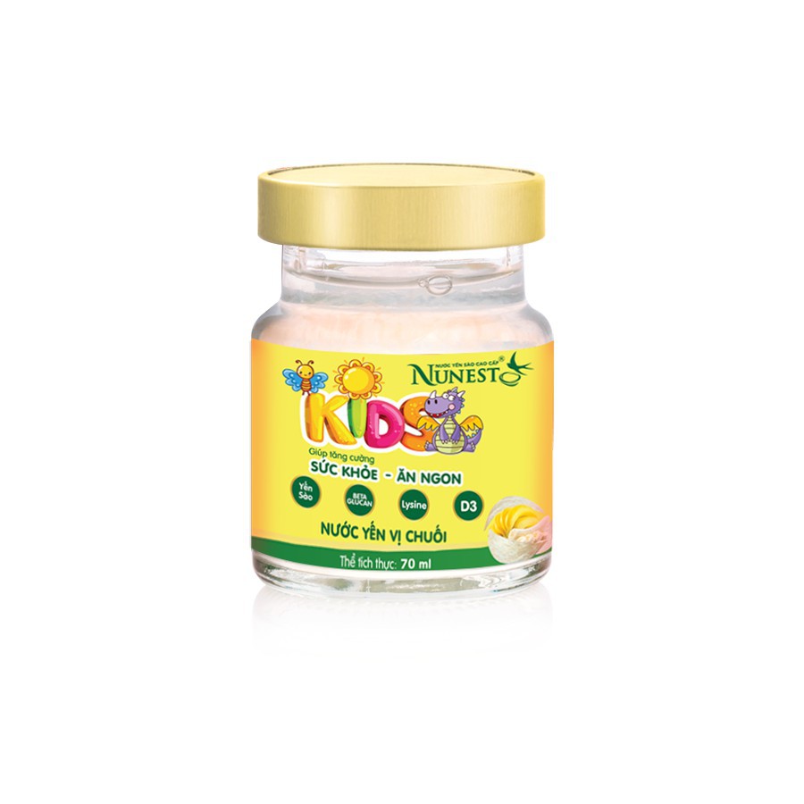 Yến Nunest Kid Hương Cam (Lốc 6 lọ x 70ml)