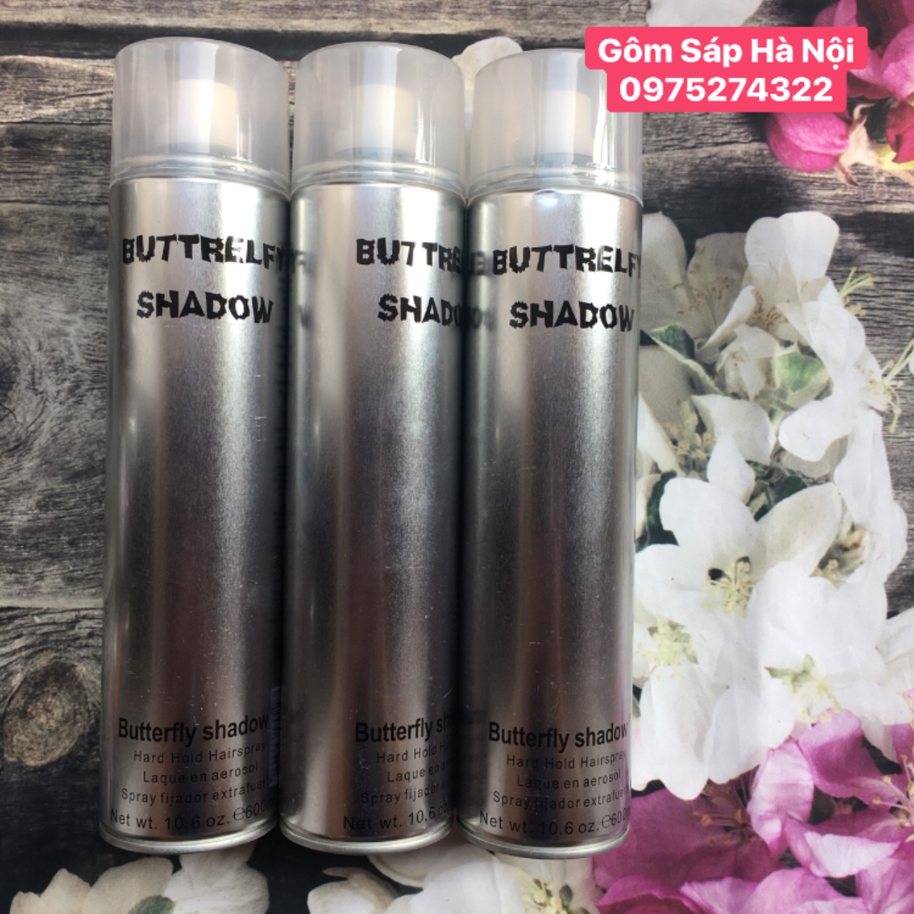 Gôm xịt tóc buttrefly shadow 600ml