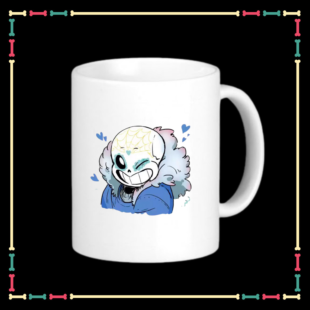 Ly sứ Sans Undertale dung tích 330ml dùng để uống nước