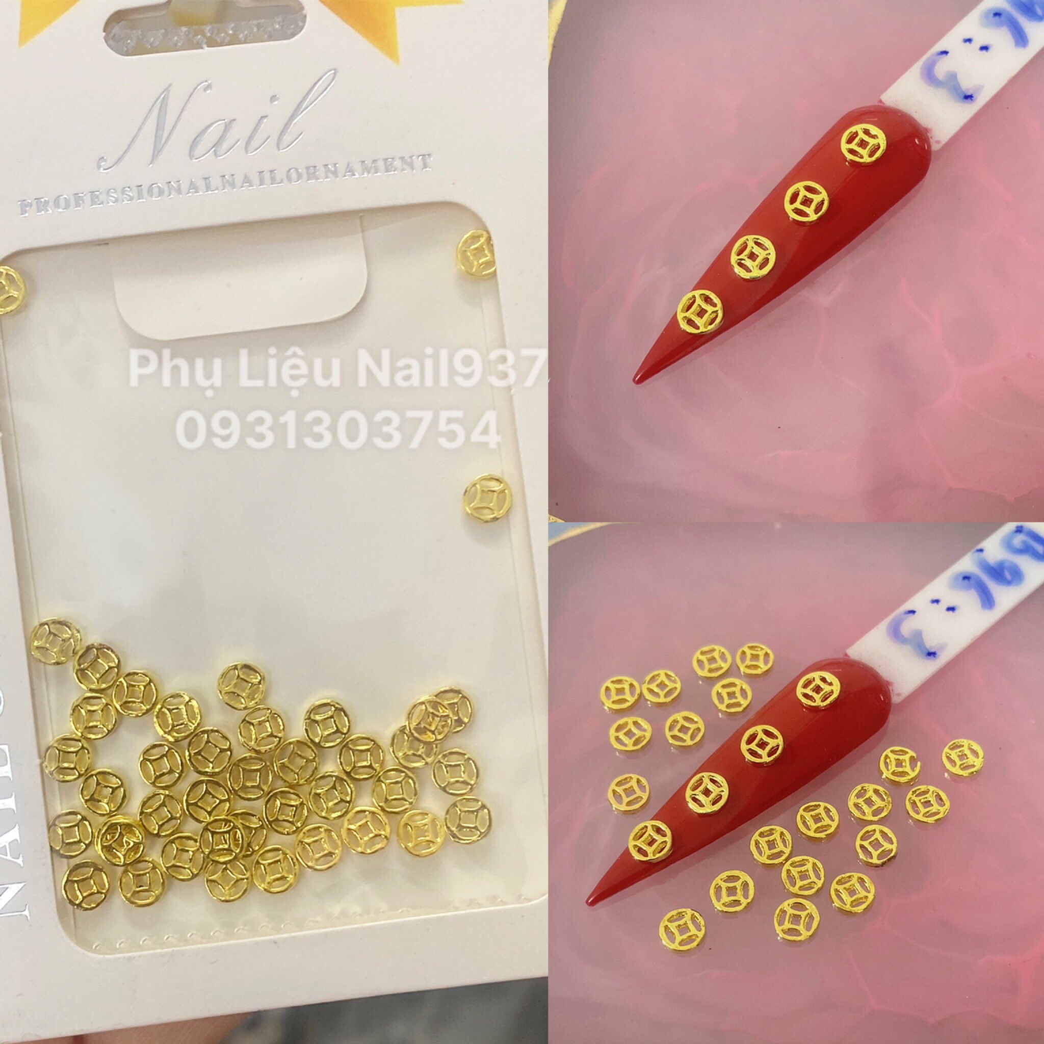 Charm Đính Móng ,Charm Kim Loại Đủ Mẫu Cao Cấp - Mini Nails