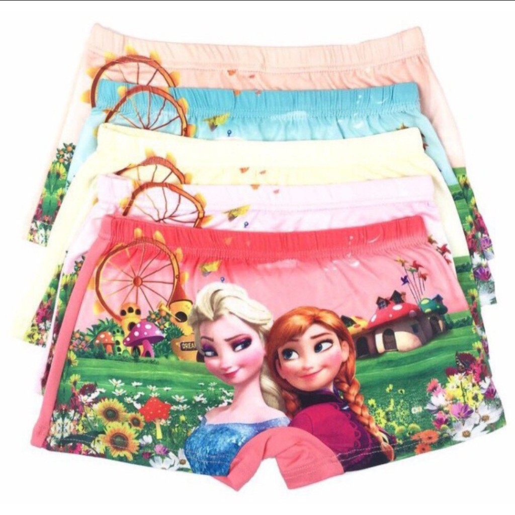 COMBO 5 Quần chíp đùi Elsa cực dễ thương cho bé gái