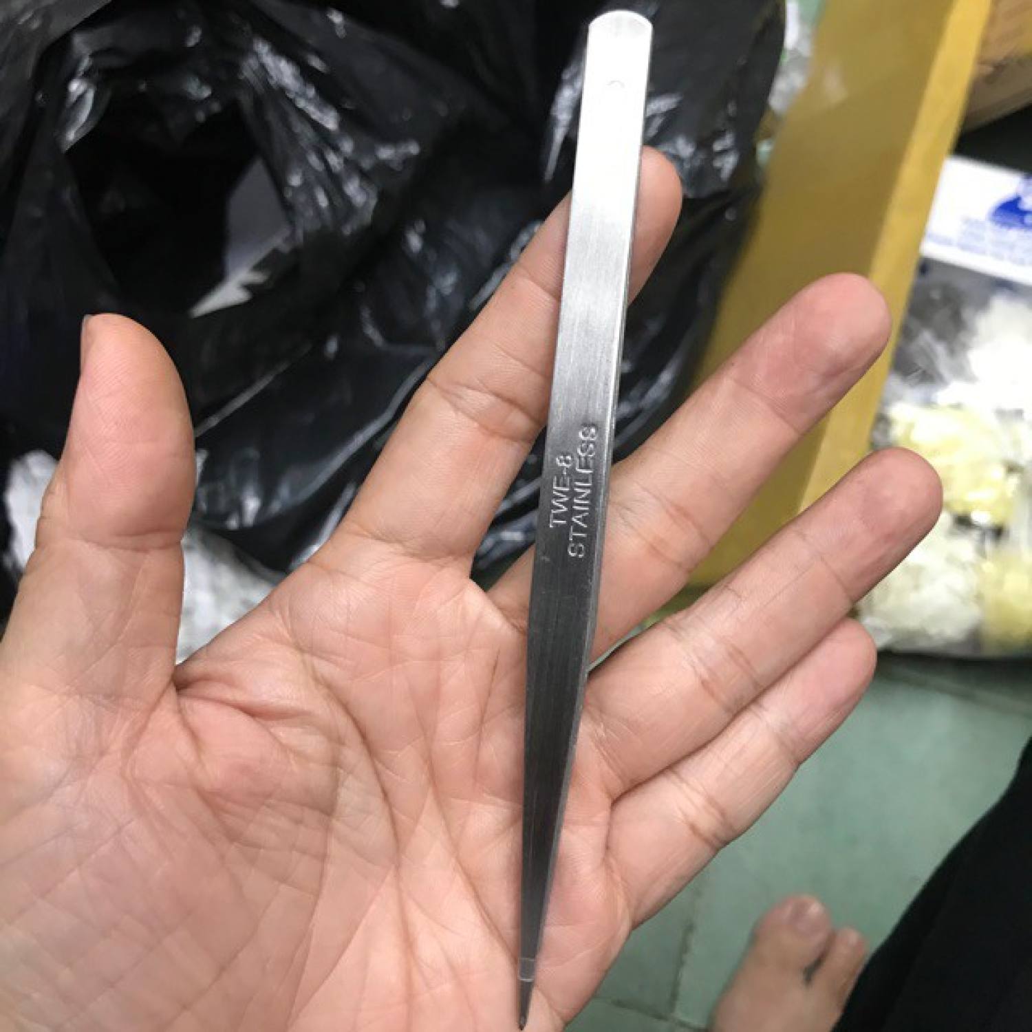 Nhíp gấp chỉ bằng thép không gỉ cong & thẳng