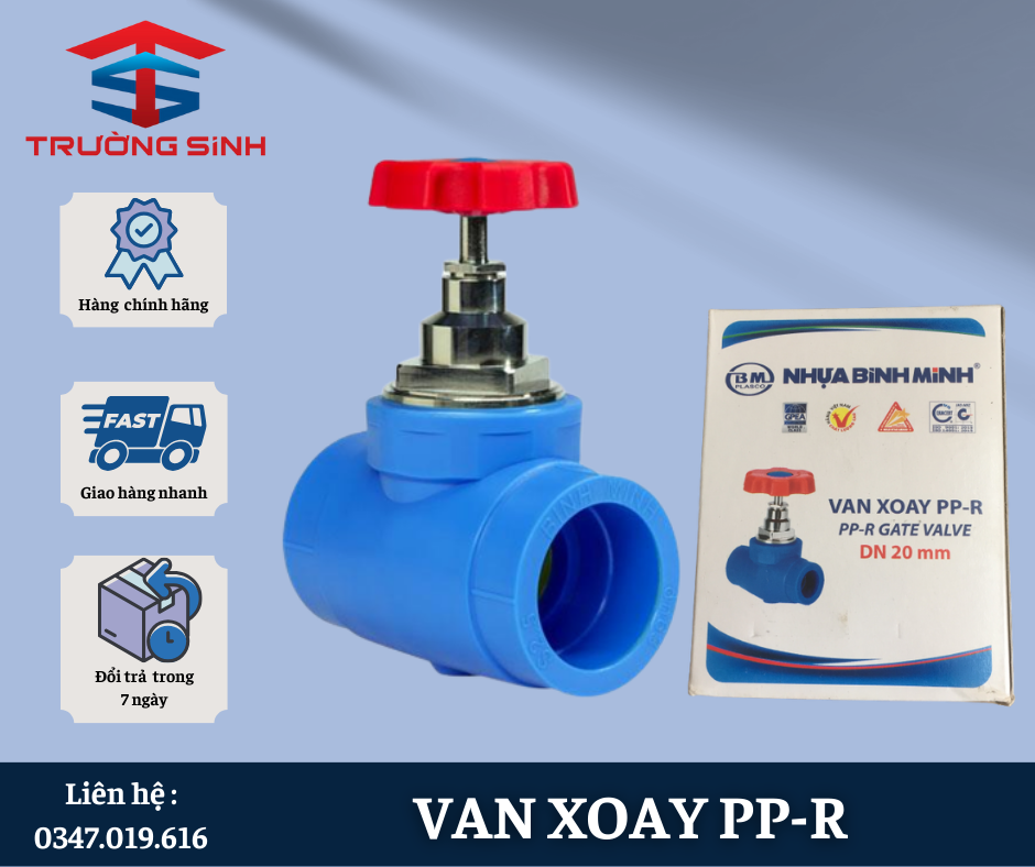 Van xoay PPR Bình Minh (20mm, 25mm)