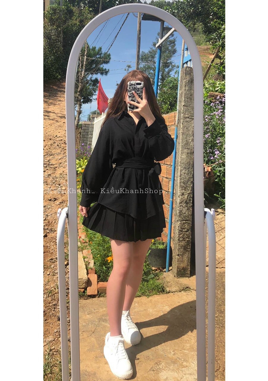 Set váy đũi cột eo cho cô nàng sang chảnh