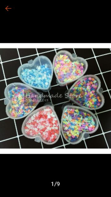 Hạt cốm giả trang trí slime ( nguyên liệu làm slime)