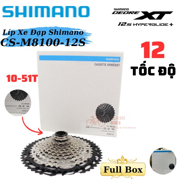 Shimano xt cs-m8100 12-speed cassette mtb micro spline cassette 10-51t 10-45t