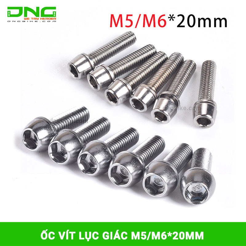 Ốc vít lục giác M5/M6 20mm