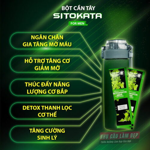 [HCM]BỘT CẦN TÂY SITOKATA FOR MEN - BỘT CẦN TÂY DÀNH CHO NAM (Hộp 20 gói)