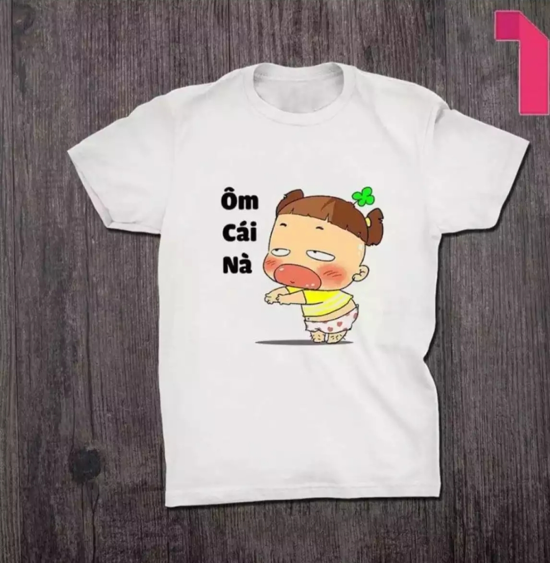 [HCM]áo thun nam nữ in hình ôm cái nè