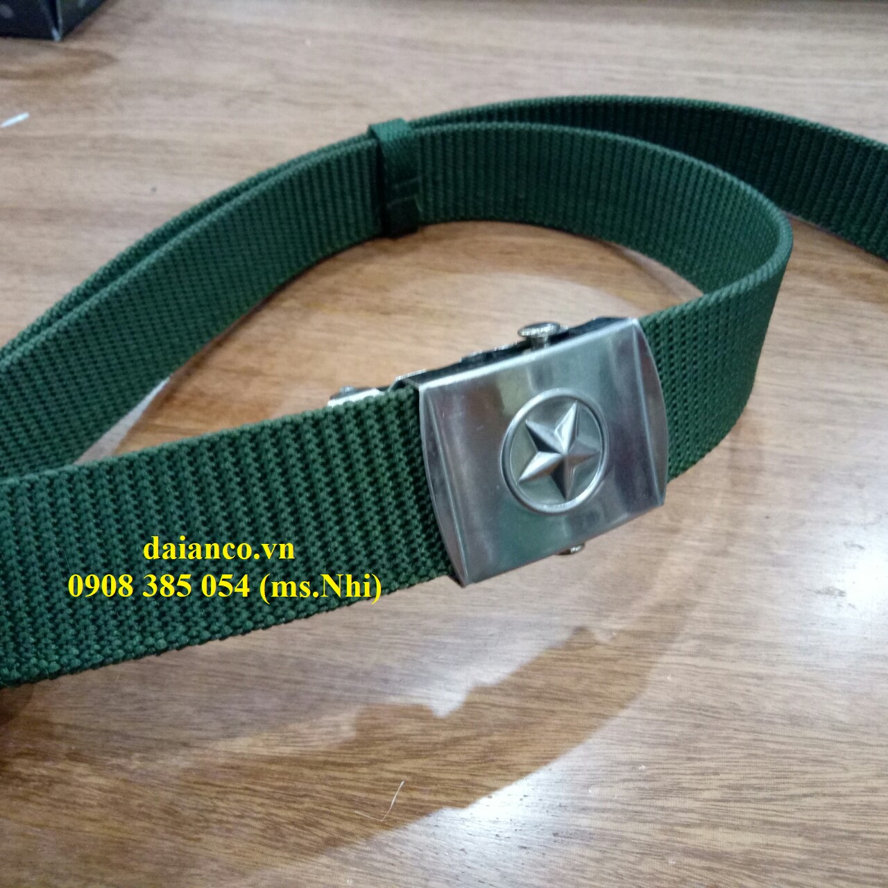 Dây thắt lưng nam vải dù siêu nhẹ- Hình thật