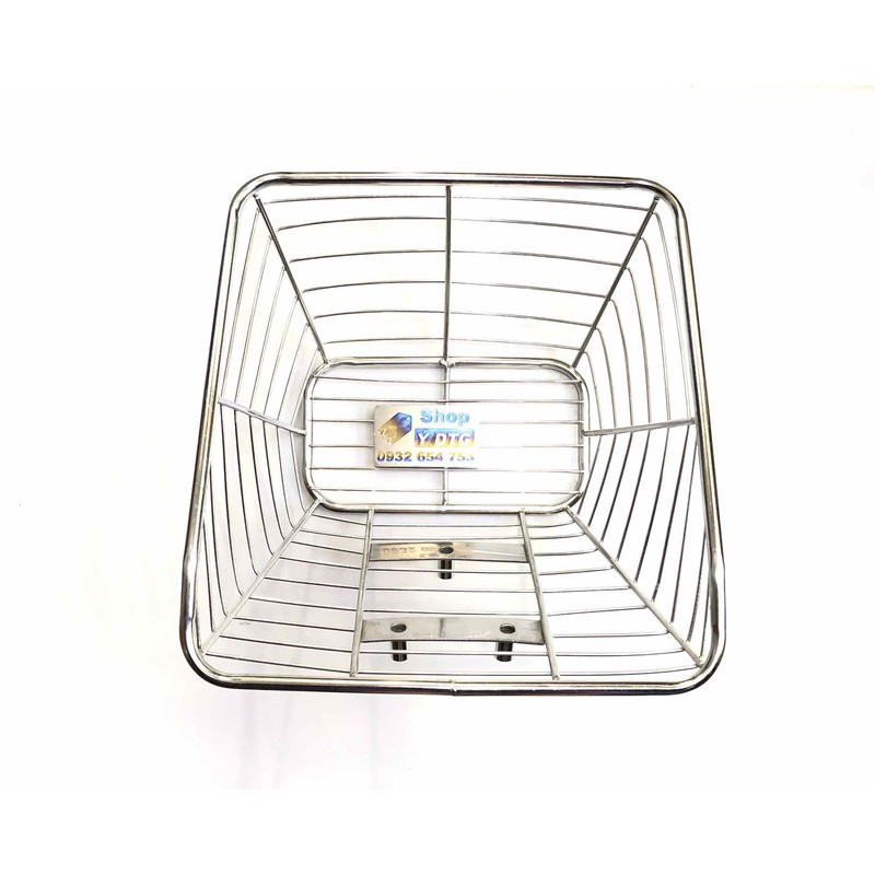 Rổ Inox Gắn Xe Wave Lớn