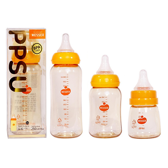 High Quality Narrow Neck Milk Bottle - 250ml Ppsu Wesser