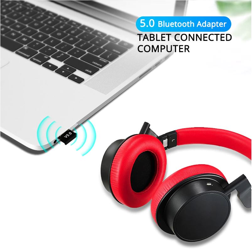 USB Bluetooth 5.0 cho PC -USB Bluetooth Máy tính kết nối 20m V5.0